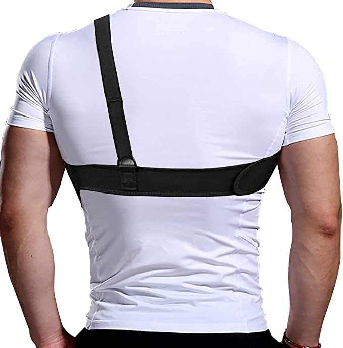 Quick Draw Shoulder Holster - Belly Band Holster for Everyday Comfortable Concealed Carry for Small, Compact and Other Similar Gear, Right Handed, Black 39"