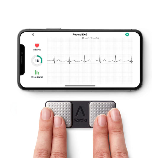 KardiaMobile 1-Lead Personal EKG Monitor – Record EKGs at Home – Detects AFib and Irregular Arrhythmias – Instant Results in 30 Seconds – Easy to Use – Works with Most Smartphones